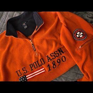 Unisex U.S Polo Half Zip Sweater ✨